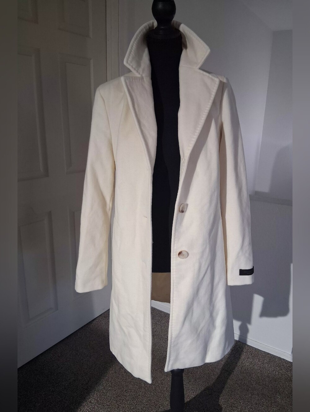 NWOT-Donna Karan Precious Fibers Single-Breasted Trench Coat